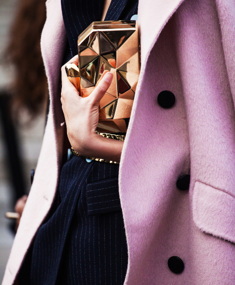 Detalhe de look de moda